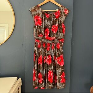 Boden Selina Pleated Floral Dress